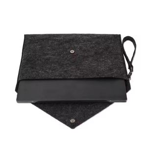 Housse pour ordinateur portable en tissu feutre, personnalisable en couleur, taille, logo et style d'emballage, pochette pour dossiers et documents pour le bureau - Product Image 2