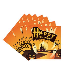 Halloween <b>Paper</b> Napkins Square 60-80 Pcs Environment Friendly Party Tableware Decorations - Product Image 1