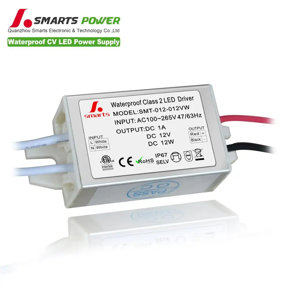 Mini led transformator 12v 1a 12w led driver para tira mr11 mr16