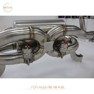 Système d'échappement Catback en acier inoxydable OUCHI pour Audi <span class=keywords><strong>R8</strong></span> <span class=keywords><strong>V8</strong></span> 4.2L 2008-2015, silencieux à valves, pièces de performance automobile, tuyaux de 1,5 mm d'épaisseur, garantie 1 an - Product Image 4
