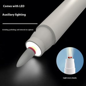 LED Electric Nail <b>Drill</b> with Screen Display Durable Plastic Dead Skin Removal Grinder for Manicure - Product Image 3