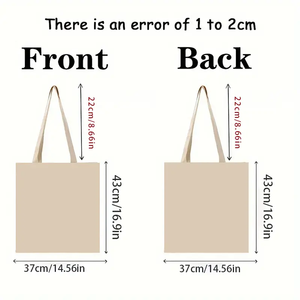 Sacola de algodão reutilizável Eco-Friendly com alças para compras diárias Viagem Praia Use-Confortável Shoulder Grocery Shopper Sack - Product Image 3