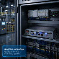Computadora Industrial Integrada Sin Ventilador IGO 600, Host de Control Industrial de Montaje en Pared para Computación en Borde IoT
