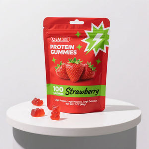 Gomitas de Proteína de Marca Privada con Alto Contenido de Proteínas, Sabor a Melocotón, 100 Calorías, Bajo en Grasas, Snack Saludable, Nutrición para la Recuperación Muscular - Product Image 2