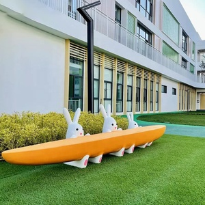 ที่นั่งริมสระน้ำต้นไม้ไฟเบอร์กลาสกลางแจ้งสินค้าออกใหม่ประติมากรรมม้านั่งว่างห้างสรรพสินค้าสั่งทำพิเศษเก้าอี้สำหรับพักผ่อนในสวน - Product Image 5