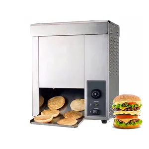 Shineho điện thương mại Băng tải máy Hamburger Bun Máy nướng bánh mì băng tải Đai dọc liên hệ với Máy nướng bánh mì cho nhà hàng