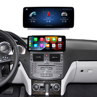 Lecteur multimédia Android 13 pour voiture, écran tactile 12,3 pouces, Carplay, Android Auto, 4G Wifi, cadre de fixation pour Mercedes Classe C W204 2006-2011
