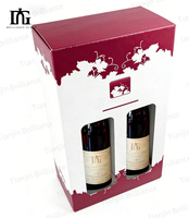 Caja de Regalo Plegable Personalizada de Cartón Negro Magnético con Forro de Esponja para Botellas de Whisky, Licor y Vino