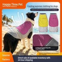 Gilet rafraîchissant pour chien en maille absorbante de polyester de qualité supérieure pour grands chiens, idéal pour la plage, les promenades estivales et la protection solaire – Vêtement pour animaux de compagnie