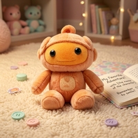 Porte-clés robot en peluche personnalisé, poupée créative en peluche douce, pendentif de sac robot, mini jouet en peluche pour cadeau promotionnel, souvenir d'entreprise