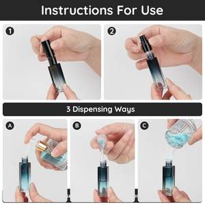 ขวดแก้วน้ำหอมขนาด 10 มล. พร้อมหัวฉีดสำหรับน้ำหอม ขวดสีไล่ระดับสำหรับทำน้ำหอม - Product Image 6