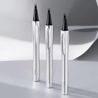 Crayon à sourcils liquide waterproof à formule végétale, emballage argenté, OEM/ODM, logo privé et emballage personnalisé pour usage quotidien