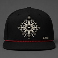 Cappello da Baseball Personalizzato in Cotone 100% Traspirante/Impermeabile con Ricamo in Stile Old English, 5 Pannelli, Visiera Curva, Stile Dad Hat West Coast