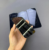Film de protection d'écran en verre trempé incurvé Xmart Blue Privacy Glass anti-statique Super 8K pour iPhone 18 Pro Max 17 16 15 14 13