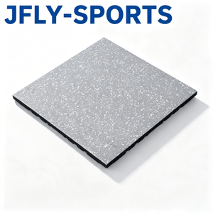 แผ่นยางปูพื้นยิมแบบประกบกัน ทำจากยาง EPDM รีไซเคิล กันลื่น ทนแรงกด ลดเสียง - Product Image 1