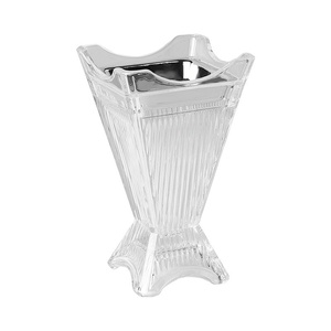 Bruciatore di Aromi Minimalista in Ferro e Vetro Cristallo, Ornamento Geometrico a Quattro Angoli per Creare un'<span class=keywords><strong>Atmosfera</strong></span> Romantica per Matrimoni - Product Image 5