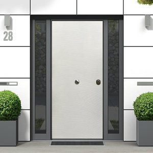 Puerta de Seguridad Antirrobo de Diseño Italiano THERMOENERGY RC4 Estilo Moderno con Acabado de Excelente Calidad en Panel de Aluminio Dune - Product Image 6