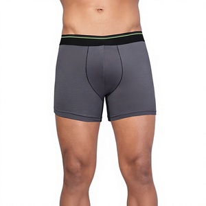 Bóxers de Punto Sin Costuras de Algodón/Spandex de Secado Rápido, Ecológicos y de Primera Calidad, Fabricados por OEM, para Hombre, con Logotipo Personalizado, Transpirables - Product Image 3