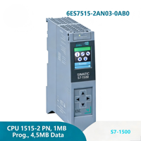 Oferta Especial Siemens SIMATIC S7-1500 CPU 1515-2 PN 6ES7515-2AN03-0AB0 1MB Programación 4.5MB Datos 6ES7515-2AM02-0AB0 PLC Programable