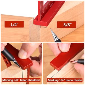 Woodworking Precision Multi-Angle Measure Ruler <strong>Carpenter</strong> Square Pocket <strong>Tool</strong> with Marking Laser Fixed Angle Pin 3.5" Square <strong>Tool</strong> - Product Image 3