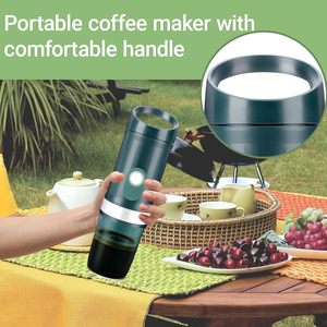 Cắm trại cà phê Espresso máy hoàn toàn tự động thép không gỉ mini xách tay USB pin 9600mAh lâu dài nhà máy trực tiếp - Product Image 5