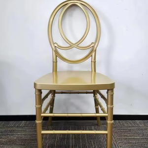 Chaises de banquet empilables de luxe en PP pour événements, hôtels, mariages et réceptions – Modèle Phénix Doré – Vente en gros - Product Image 3