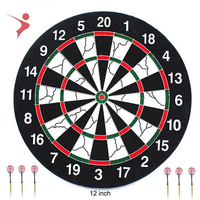 Jeu de fléchettes floquées pour enfants de 12 pouces, épaisseur 2 cm, avec 6 pointes de fléchettes souples, cible magnétique personnalisée, jeu d'intérieur, emballage, logo OEM
