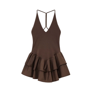 Mini abiti di bellezza senza tempo arruffati con Strap incrociato da donna eleganti e Sexy estivi - Product Image 6