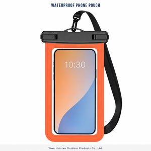 Pochette étanche pour téléphone tactile en PVC avec logo personnalisé, cordon réglable, sac étanche pour la natation, la plage, la randonnée - Product Image 2