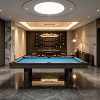 Table de billard de luxe sur mesure, 7 pieds, 8 pieds, table de billard en chêne, moderne