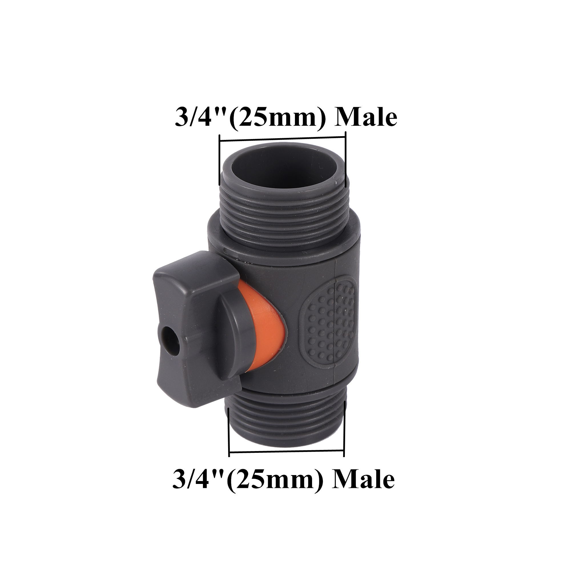 Adaptateur de valve à double filetage mâle 3/4"