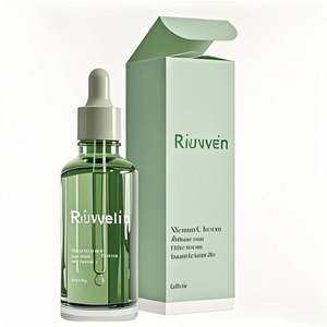 Boîte d'emballage personnalisée pour flacon compte-gouttes de 30 ml en papier écologique avec impression de logo, pour huile capillaire, sérum ou flacon en verre - Product Image 1