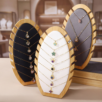 Présentoir à colliers en bois créatif couleur noyer, très demandé à l'international, pour vitrine, stand de présentation en direct et étagère
