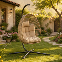 Fauteuil suspendu moderne pour jardin, chaise œuf, mobilier d'extérieur, usine OEM ODM, coton PP, chaise suspendue, chaise œuf