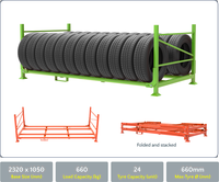 Système de support de pneus de secours robuste et personnalisé TER pour entrepôts, centres de service et installations automobiles