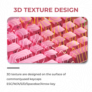 Xvx ורוד גרסה חדשה דפוס אור-דרך oem oem-imd-טק סט סט pbt + מחשב אנגלית 118 מפתחות | 84 מפתחות | 84 מפתחות | 61 מפתחות - Product Image 3