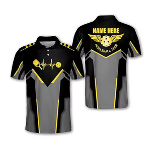 Wholesale OEM Best Quality Custom Design Pickleball Jersey Uniforms Polo Shirt Men'S Pickleball Jersey Shirts