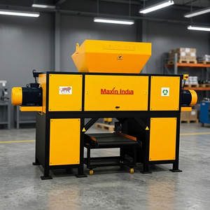 Broyeur de déchets mixtes à double arbre de qualité export, déchiqueteuse de plastique haute capacité pour le traitement des déchets industriels - Product Image 1