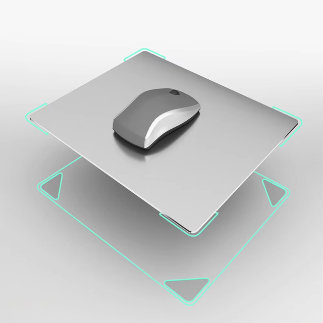 OEM Factory Custom Promotional Gift Mouse Pad Mat Aluminum Alloy Desk Mat Wholesale Small Mouse Pad Sublimation Custom Logo