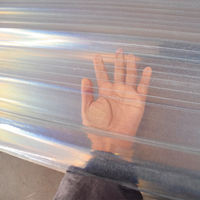 Tôle de toiture ondulée en FRP transparente résistante aux UV |   Panneau de lucarne en fibre de verre à prix d'usine pour entrepôt industriel
