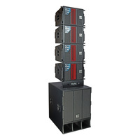 EX-ONE 450W Haut-Parleur Professionnel Coaxial Unique de 10 Pouces à Réseau Linéaire Étanche Extérieur Actif Son Performance Éclairage Vidéo