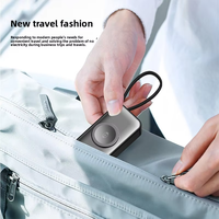 Cargador Inalámbrico Magnético Portátil con Cable Tipo-C Integrado para Teléfonos Inteligentes y Relojes, Ideal para Viajes, Actividades al Aire Libre y Uso Diario