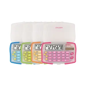 CH-850 8 Digits Rubber Key Colorful Appearance Easy To Carry CATIGA Solar Calculator Electronic Calculator Handheld Calculator
