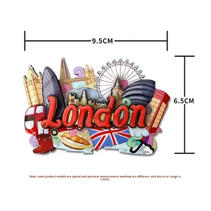 Aimants de réfrigérateur de <span class=keywords><strong>voyage</strong></span> mondial, souvenirs de divers pays, artisanat en bois, décoration intérieure, fabrication chinoise, vente directe d'usine - Product Image 6