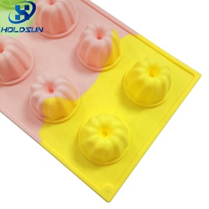 แม่พิมพ์ซิลิโคนรูปดอกไม้ 8 ช่อง ทนความร้อน ใช้ซ้ำได้ หลากสีสัน สำหรับทำเยลลี่ พุดดิ้ง และมัฟฟิน - Product Image 5