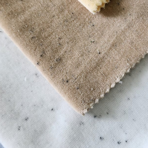 Premium 240gsm Nopel <b>Knitted</b> Velour Fabric 80/20 Cotton Polyester Wholesale Speckled Velvet Rolls - Product Image 2