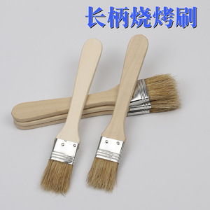 แปรงขนหมูด้ามไม้ 6 มม. แปรงทาสีบาร์บีคิวอเนกประสงค์ เครื่องมือทำความสะอาดฮาร์ดแวร์ - Product Image 5