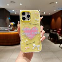 Coque antichoc de haute qualité pour 17promax, étui de téléphone portable en TPU rose avec paillettes électro-plaquées, diamants et papillons, protection de l'appareil photo