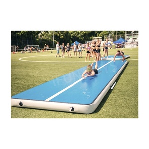 Professionelle Gymnastik-Trainingsmatte Schwarze PVC Aufblasbare Matte 183cm 9mm Dick Anpassbar Unisex - Product Image 4