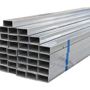 연강 파이프 s275 2x4 아연 도금 직사각형 강관 20 mm 직경 아연 도금 사각 중공 철 튜브